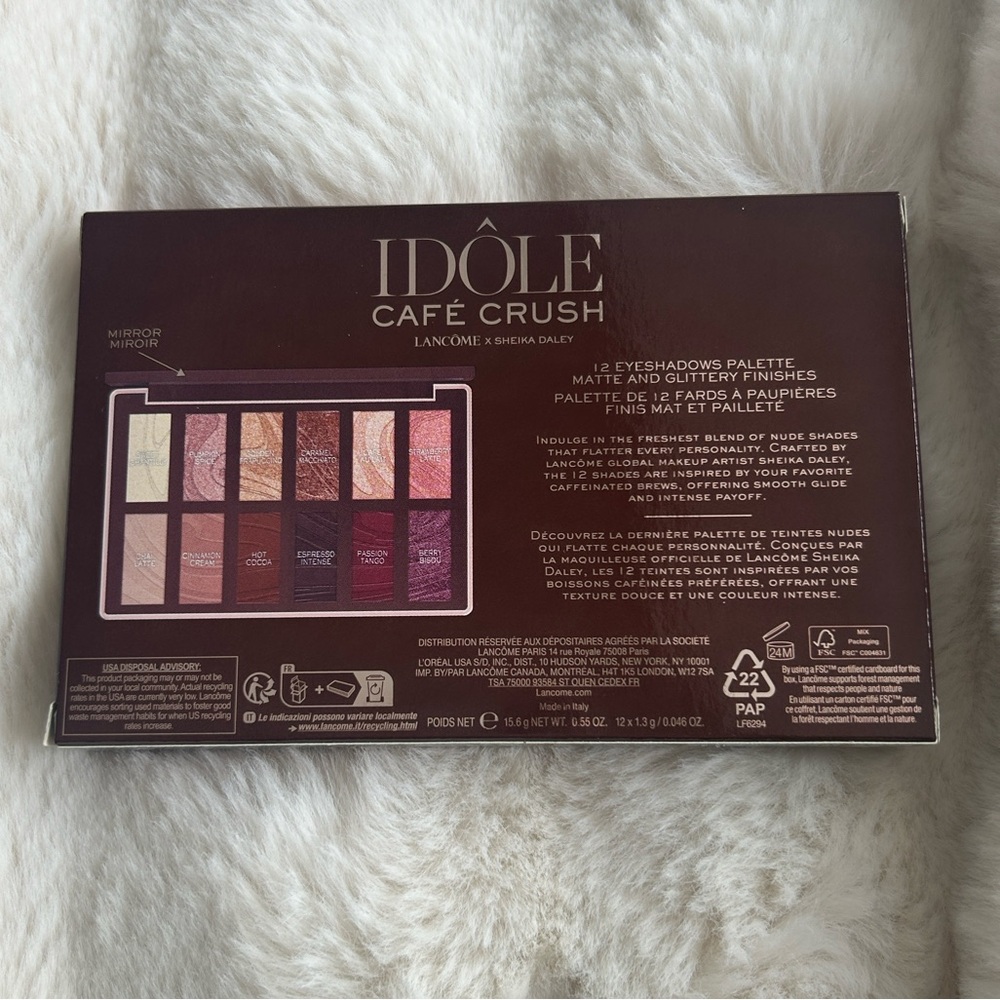 Lancome Idôle Café Crush Eyeshadow Palette - Pink, Gold, Brown - Picture 2 of 7